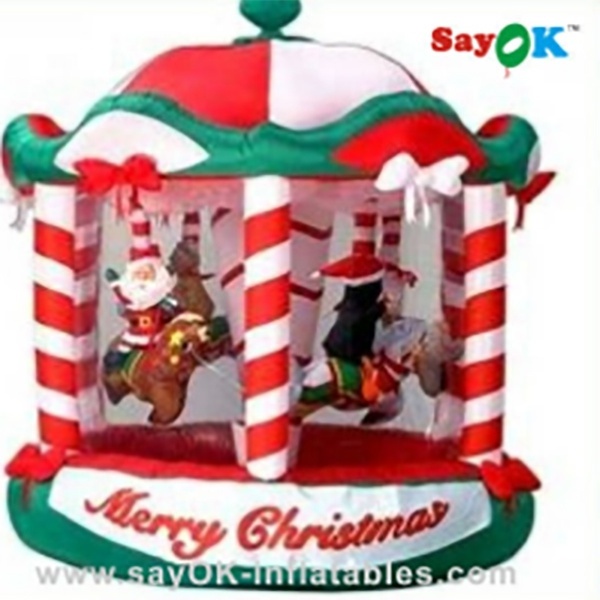 Inflatable Christmas Decorations Outdoor Christmas Carousel For Sale