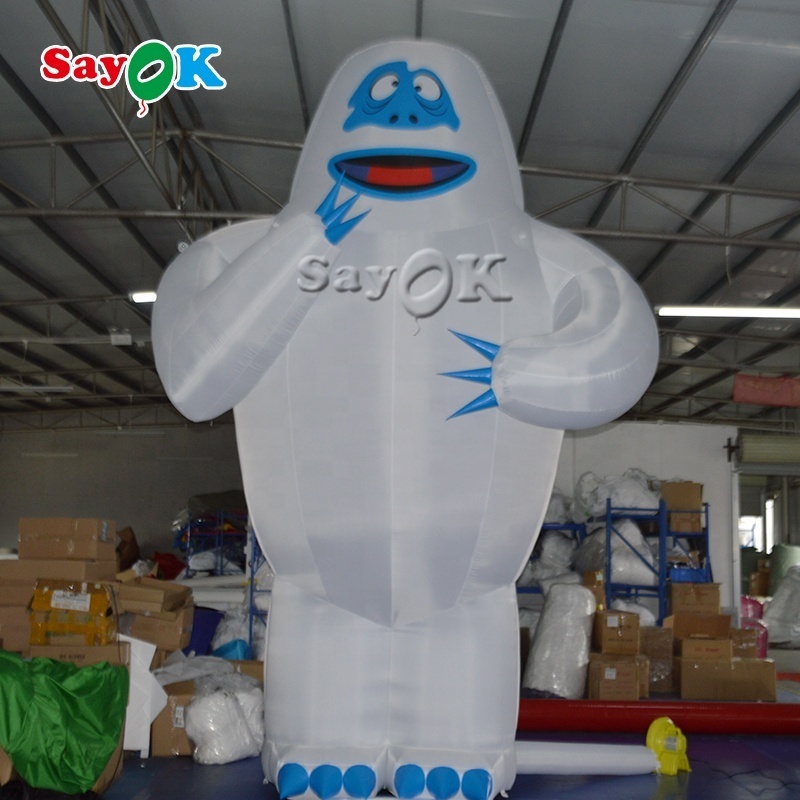 Giant Outdoor Bumble Abominable Christmas Event Decorations Snow Monster Inflatable Bumble Abominable Snowman