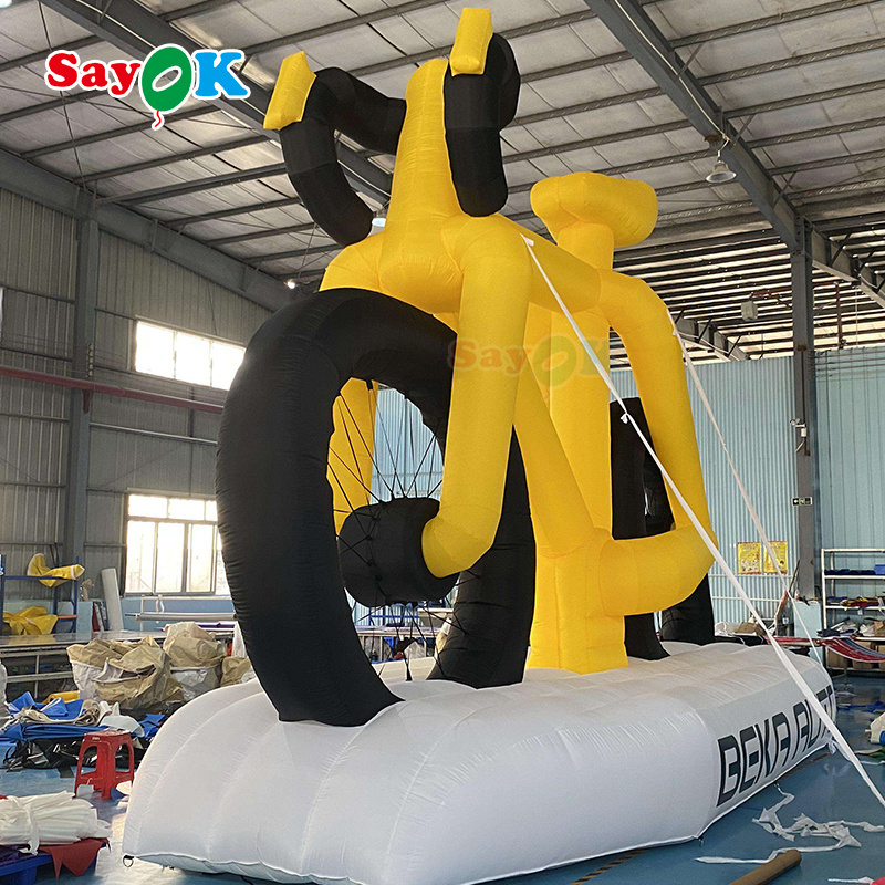 Manufacturer inflatable bike model for outdoor advertising giant inflatable bicycle for sale