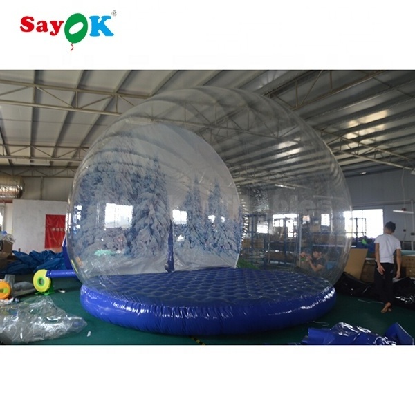 Transparent Inflatable Snow Globe Tent For Camping Inflatable Snow Globe Photo Booth For Sale