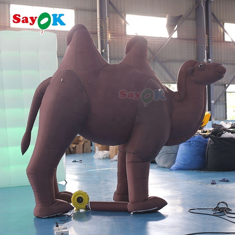 Inflatable Cartoon Character Model Giant Animal Cartoon Inflable Camel For Advertising Decoration