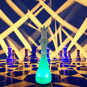 2m height cheap giant decorative inflatable inflatable chess pieces with led light for sale