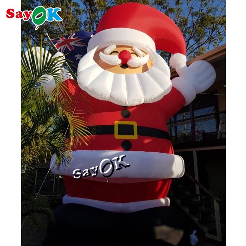 Giant Inflatable Christmas Santa Claus Model Inflatable Christmas Cartoon Model Advertising