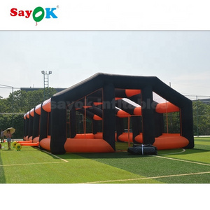 pvc tarpaulin sealed inflatable sports dome tent with canopy tennis court