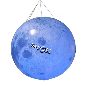 hot sale inflatable planets for decoration/ solar oem giant inflatable moon ball