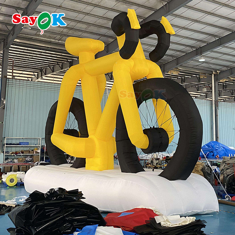 Manufacturer inflatable bike model for outdoor advertising giant inflatable bicycle for sale