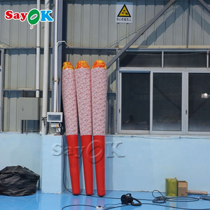 Warehouse Inflatable Advertising Inflatable Torch Customized 5m Giant Torch Inflatable For Event