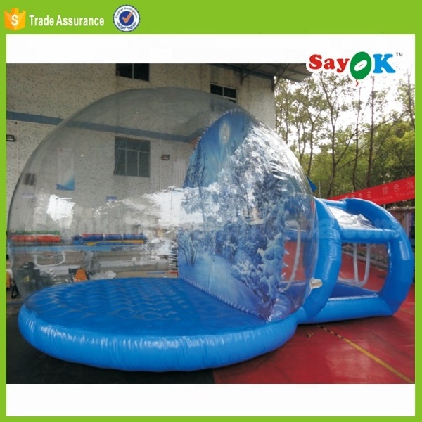 Transparent Inflatable Snow Globe Tent For Camping Inflatable Snow Globe Photo Booth For Sale