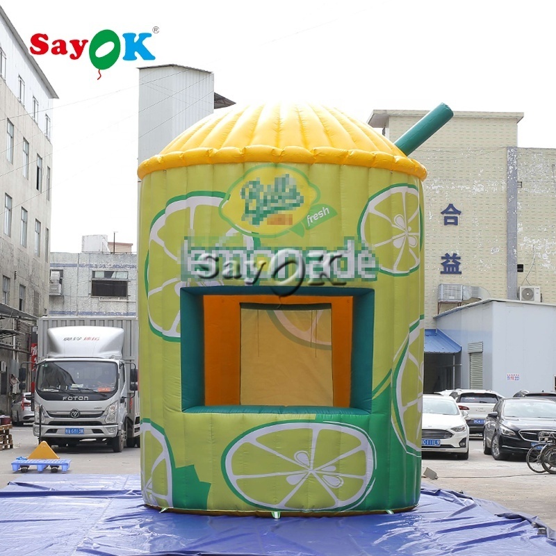 Lemon Booth Inflatable Lemonade Stand Tent With Hands  Advertising Inflatable Lemonade Store