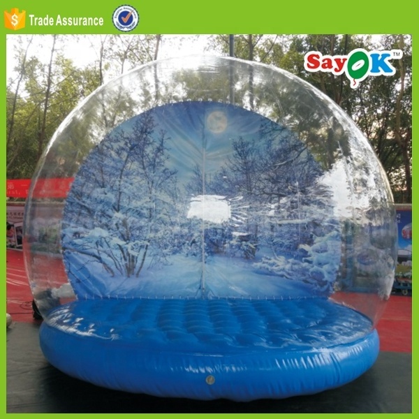 Transparent Inflatable Snow Globe Tent For Camping Inflatable Snow Globe Photo Booth For Sale