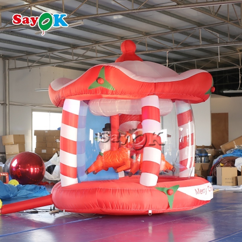 Advertising Inflatable Christmas Carousel For Decoration