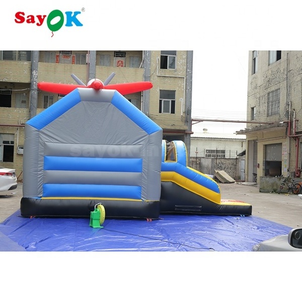 Airplane Bouncing Castle Indoor Inflatable Bouncy Commercial Bounce House Inflatables Water Slide