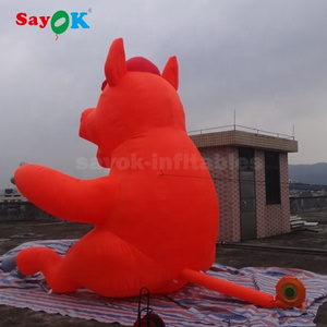 Red Inflatable Pig Costume Inflatable Pig With Guitar Giant Inflatable Pig For Sale