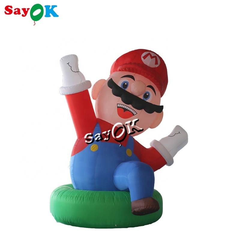 customized 4m/13ft big advertising christmas inflatable super mario