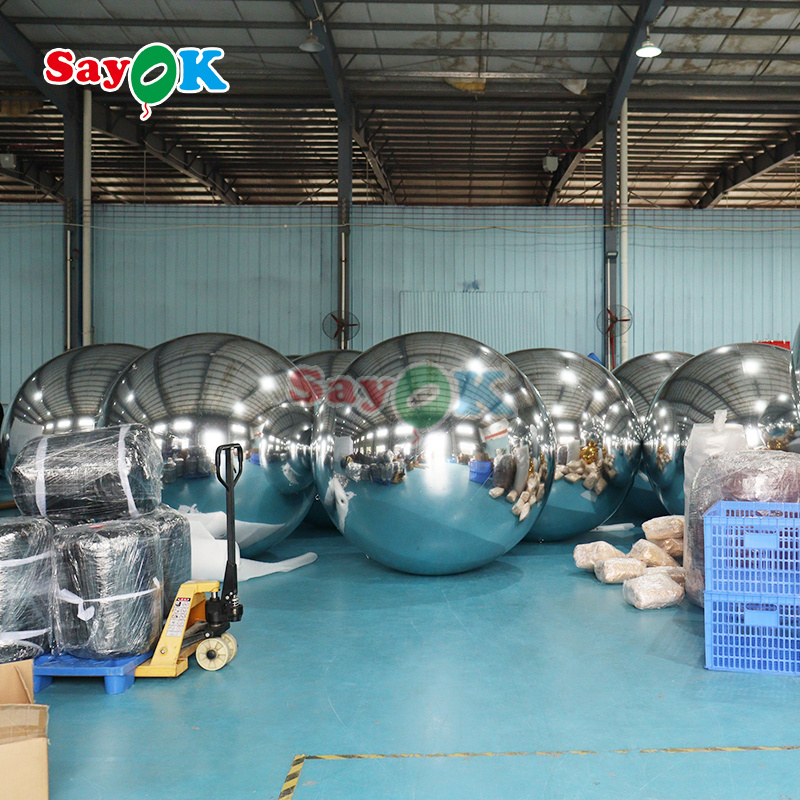 Wholesale Inflatable Mirror Balloon giant pvc inflatable mirror ball For Event Decoration big shiny inflatable balls