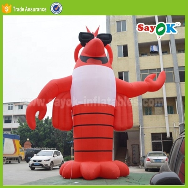 inflatable shrimp toy for advertising custom giant inflatable lobster model