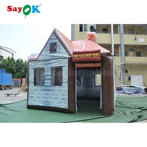 Inflatable Cabin House Tent Pub Customized Inflatable Bar For Outdoor Pub Bar Tent