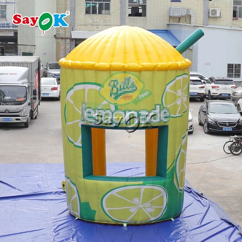 Lemon Booth Inflatable Lemonade Stand Tent With Hands  Advertising Inflatable Lemonade Store