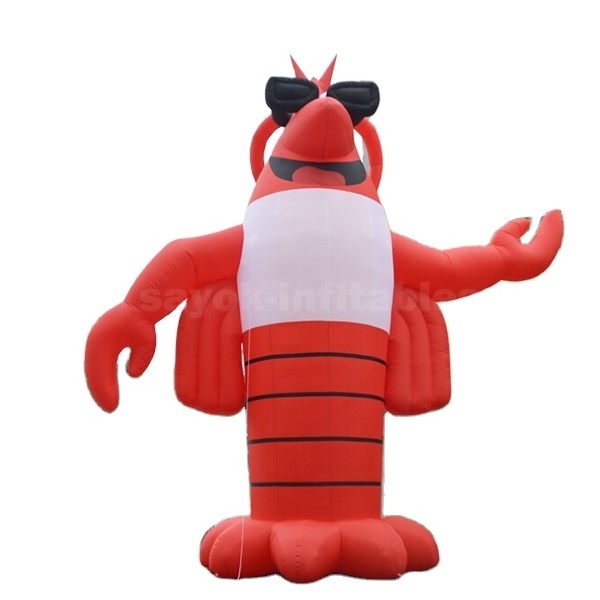 inflatable shrimp toy for advertising custom giant inflatable lobster model