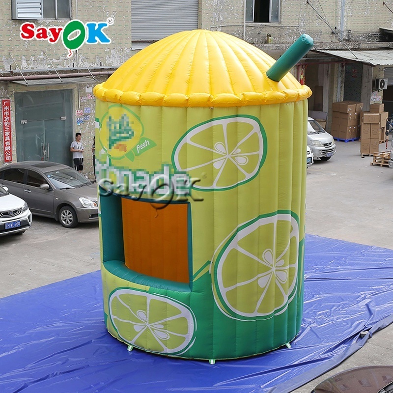 Lemon Booth Inflatable Lemonade Stand Tent With Hands  Advertising Inflatable Lemonade Store