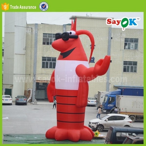 inflatable shrimp toy for advertising custom giant inflatable lobster model