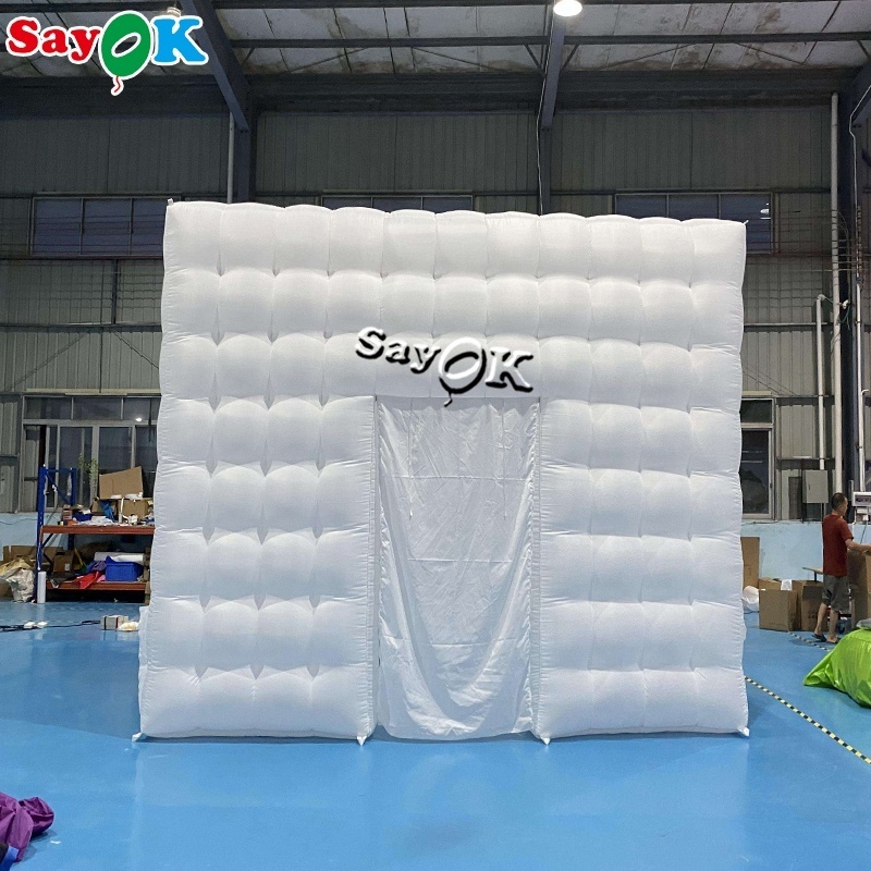 Inflatable tent with led lights blow up advertising shed wholesale inflatable party tent