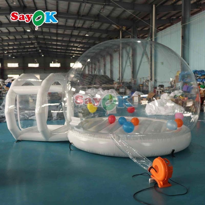 Commercial grade bubble tent bounce house jumping castle pvc globe clear transparent inflatable igloo dome tent