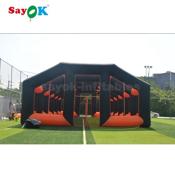 pvc tarpaulin sealed inflatable sports dome tent with canopy tennis court