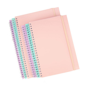 A5 B5 PP Cover Spiral Notebooks Double Coil Diary Book