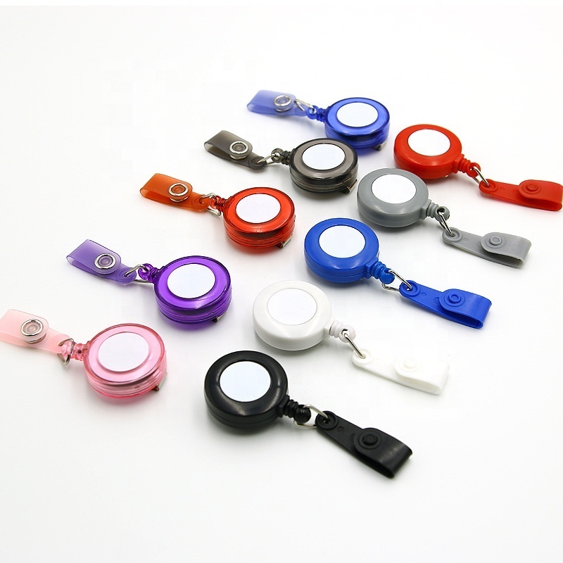 Best Selling Plastic Retractable Badge Reel With Clips