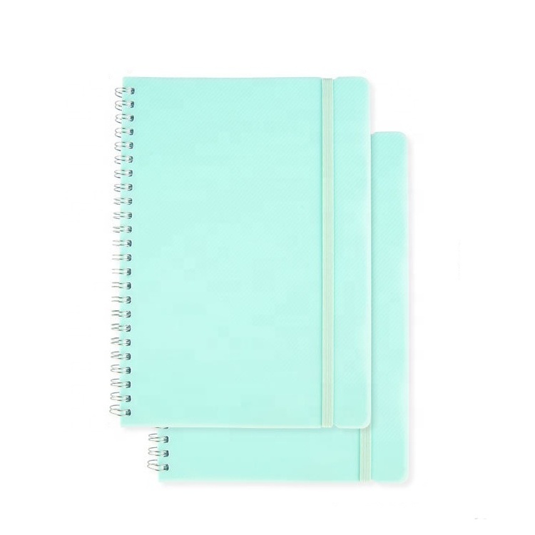 A5 B5 PP Cover Spiral Notebooks Double Coil Diary Book