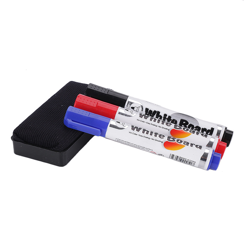 Non Toxic Easy Dry Erase Whiteboard Marker Pen With Eraser Set