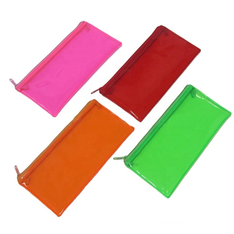 Plastic Zipper Case PVC Clear Plastic Pencil Case