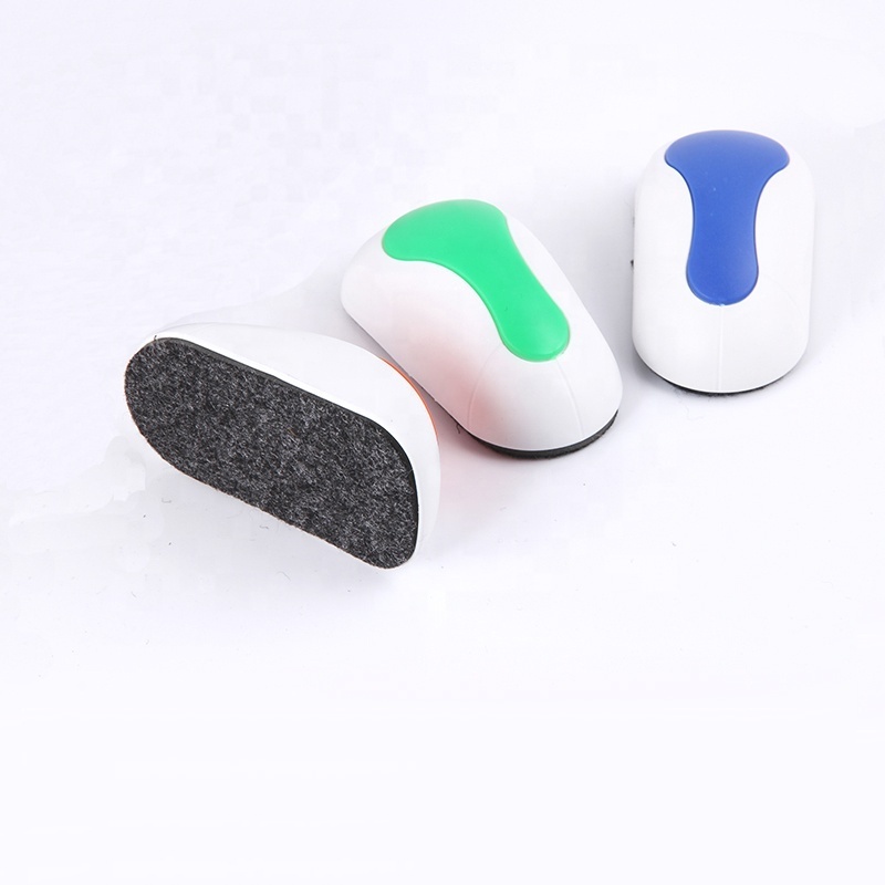 Hot sale mouse shape whiteboard cleaner plastic magnetic whiteboard eraser