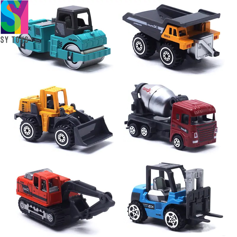 SY Hotweels Metal Alloy Diecast Cars Toys Mini Pull Back Diecast Toys Vehicle Set 1/64 Educational Diecast Toys Car For Kids