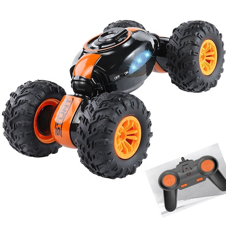 SY Brinquedos De Controle Remoto Children R/C Twist Car 4WD Radio Control Stunt Car 360 Spin Remote Control Tumbling Car Toy