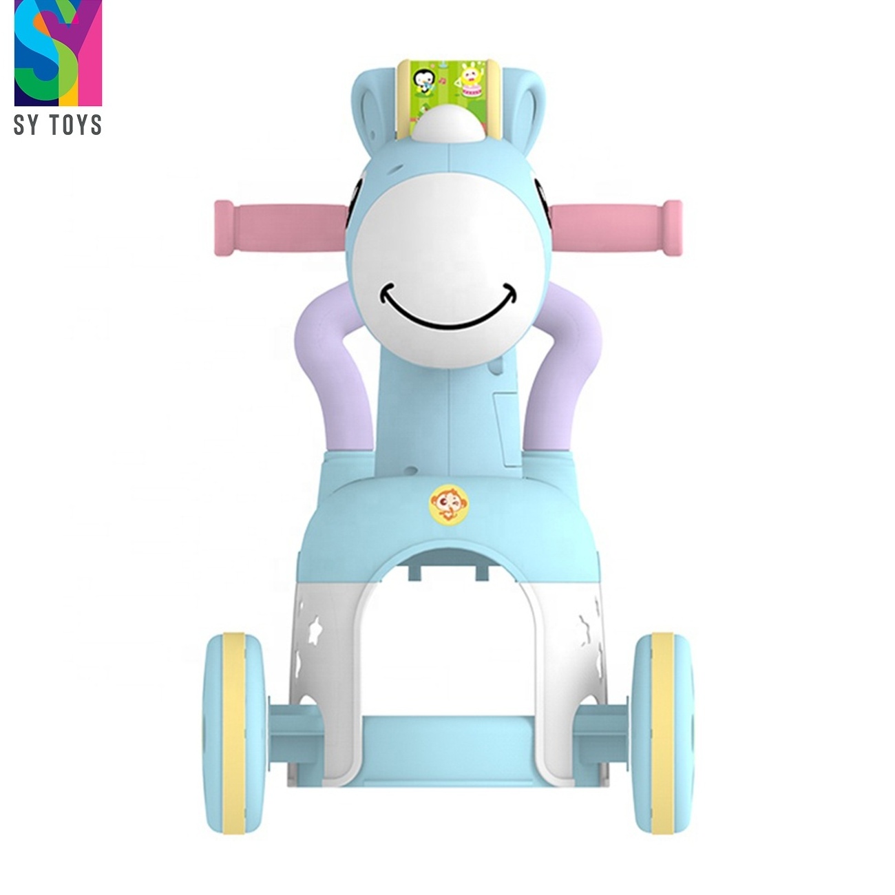 SY Baby Walker Baby Toys Ride On Cars For Sale Wholesale Kids Plastic Ride On Car Music Children Swing Car Baby Walker