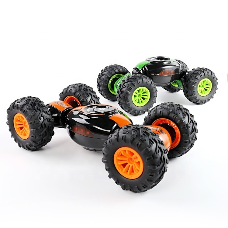 SY Brinquedos De Controle Remoto Children R/C Twist Car 4WD Radio Control Stunt Car 360 Spin Remote Control Tumbling Car Toy