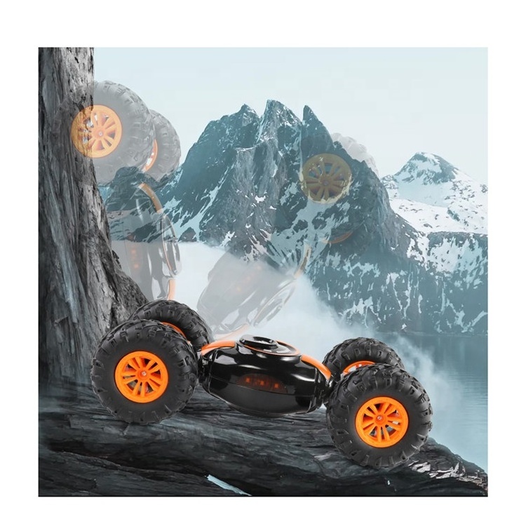 SY Brinquedos De Controle Remoto Children R/C Twist Car 4WD Radio Control Stunt Car 360 Spin Remote Control Tumbling Car Toy