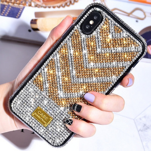 for iPhone 12 Mini 11 Pro XR XS Max 8 7 Plus Luxury Rhombus Pattern Diamond Design Women Phone Case