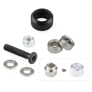 BulkMan 3D Delrin POM Mini V Wheel Kit With 625ZZ 625RS Bearings (Unassembled) for V-Slot Aluminum Profile 3D Printer Parts