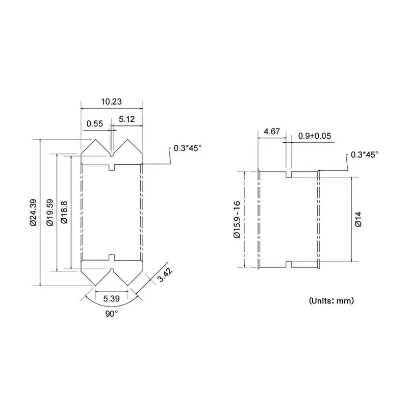 BulkMan 3D Delrin POM Dual V Wheel Kit With 625ZZ 625RS Bearings (Unassembled) for V-Slot Aluminum Profile 3D Printer Parts