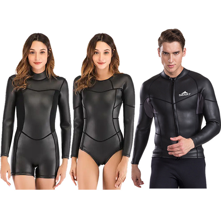 Sbart Surfing Suit Womens 2mm Diving Suit Smooth Skin Wet Suit Back Zipper Women Neoprene Diving Surfing Wetsuit