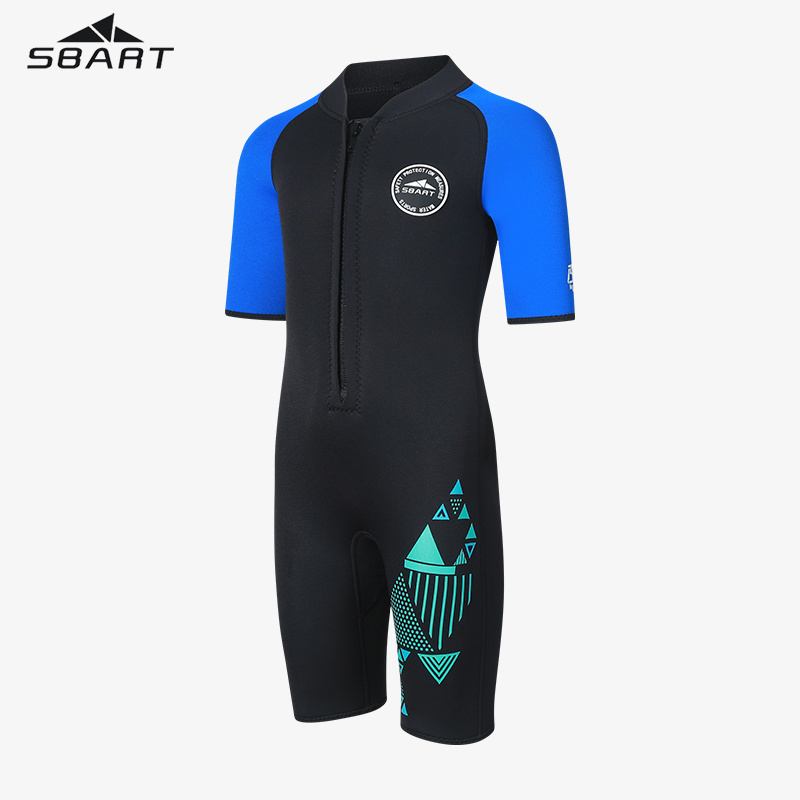 Custom 2mm Neoprene Kids Swimming Wetsuit Surfing and Water Sports Protective Scuba Diving Suit Keeps Body Warm