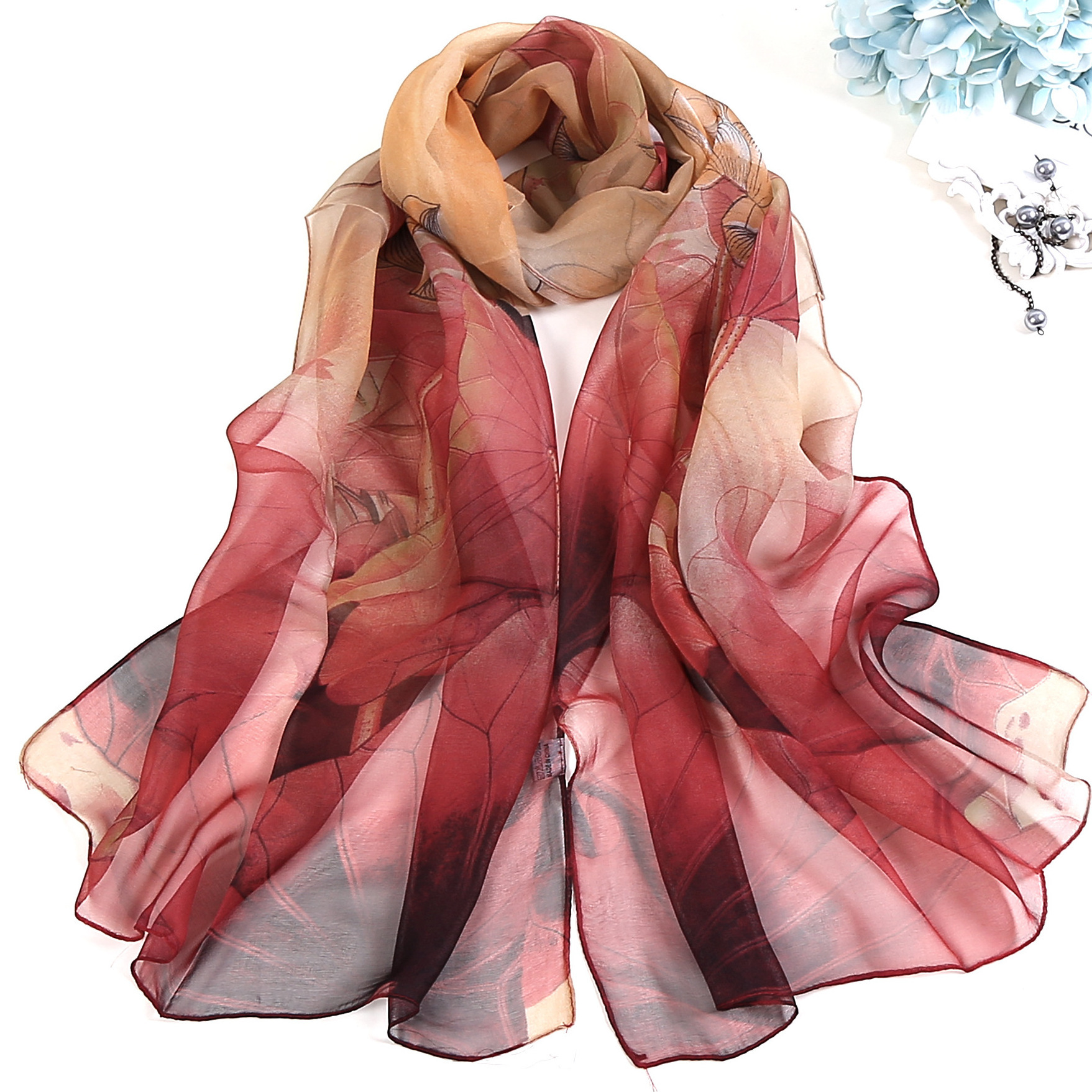 Summer Malaysia custom printed square scarf hijab Malaysia cotton voile scarf  For Women