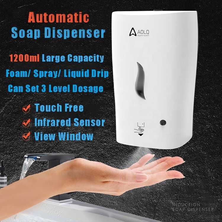 2023 1000ml ABS Electronic Sensor Automatic Soap Dispenser ABS 1000ml Touchless Auto Foaming Soap dispenser