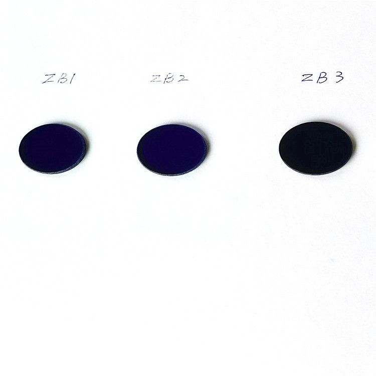 Round violet purple ZB1 ZB2/BG3 ZB3 optical filter GLASS