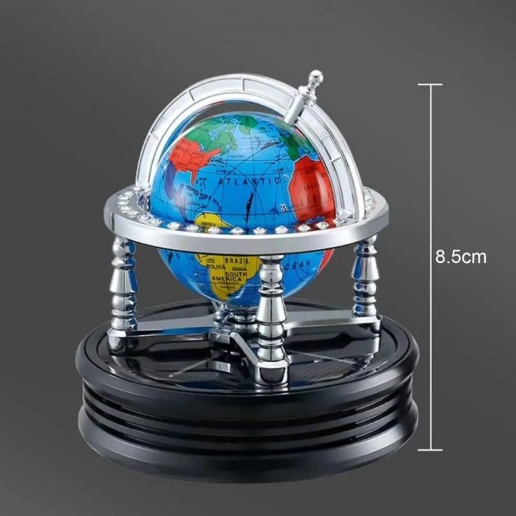 Senbolia Car Air Freshener Solar Rotating Globe Car Interior Decoration Accessories sCar Perfume Diffuser