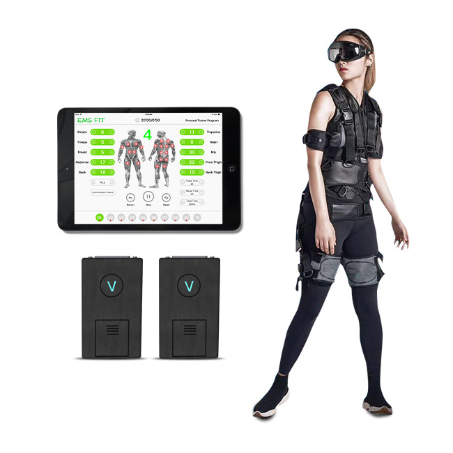 The 4th generation wireless ems vest / electrical muscle stimulation ems fitness suit