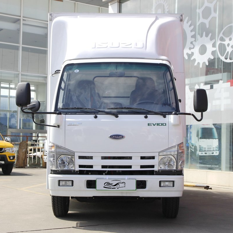 New Energy China 110KW 4x2 Commercial Pure Electric Van Truck 106kwh 6 Wheeler Qingling ISUZU EV100